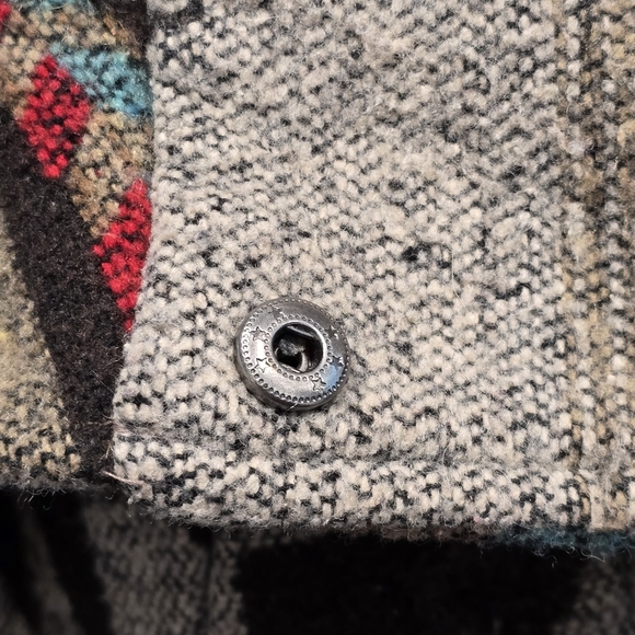 Ellabee Southwestern Aztec Pattern Hooded Coat Size XS - Picture 8 of 15